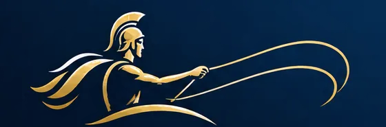 The HENIOCHOS charioteer holding the reins — the brand emblem